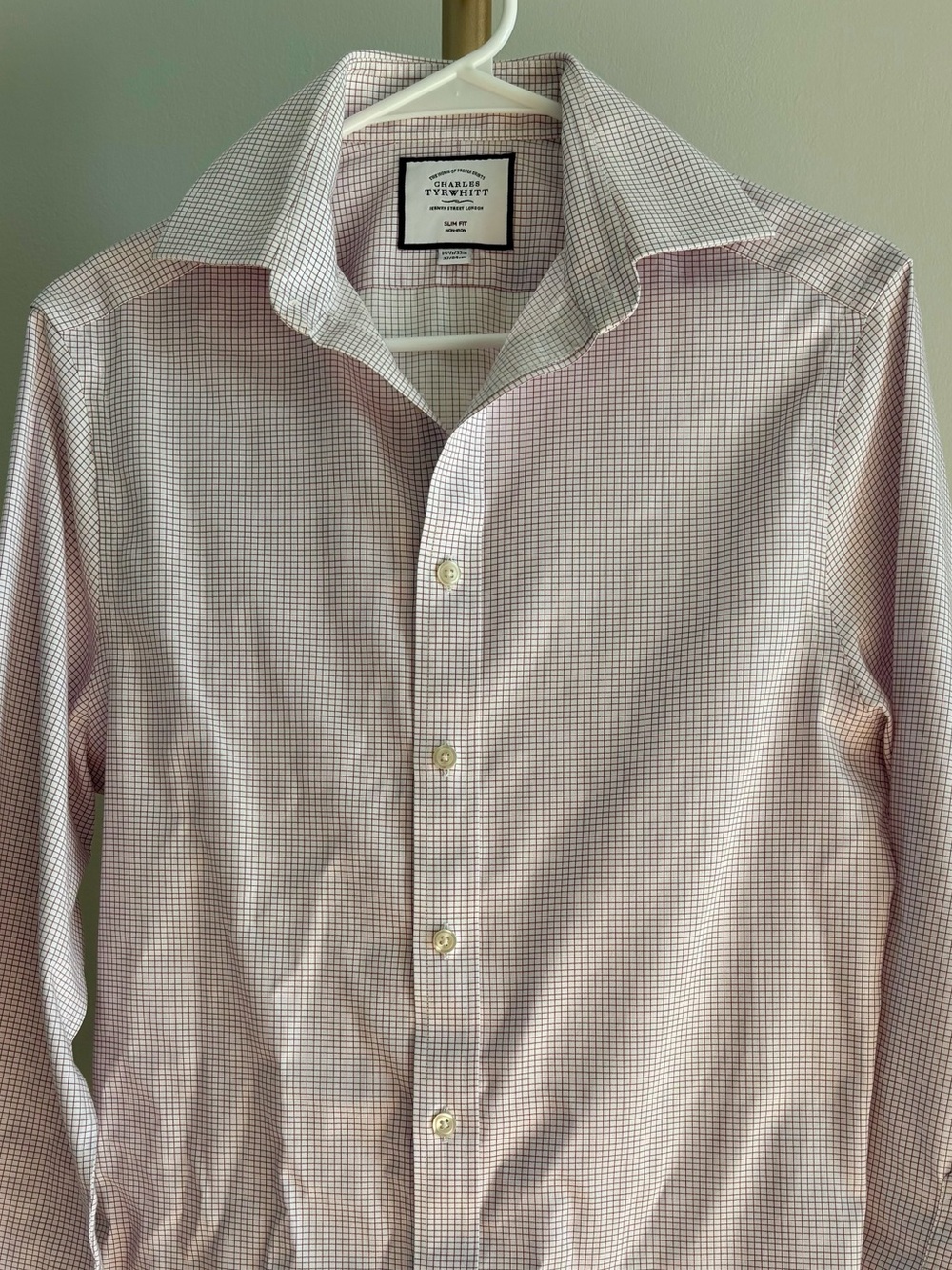 Charles Tyrwhitt Men’s Purple Check Dress Shirt